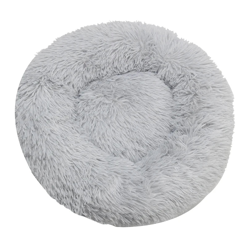 Round Plush Dog Bed